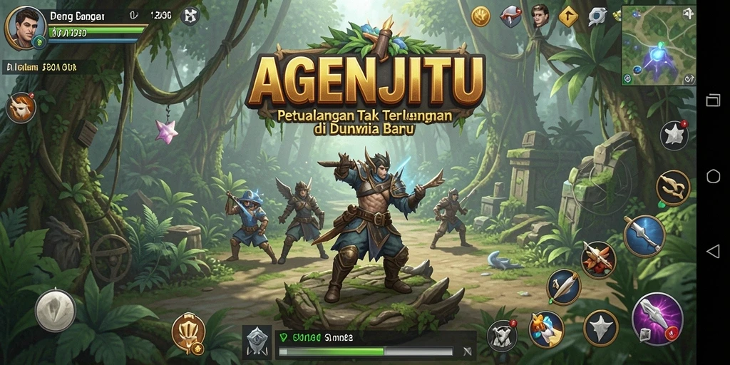 Menampilkan momen gameplay AGENJITU dengan aksi seru.