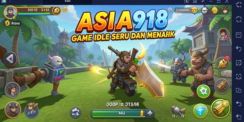 Tampilan gameplay seru dalam ASIA918 yang menggambarkan mode Idle.