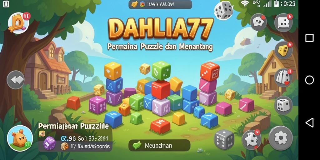 Tampilan menarik dari gameplay Puzzle DAHLIA77.
