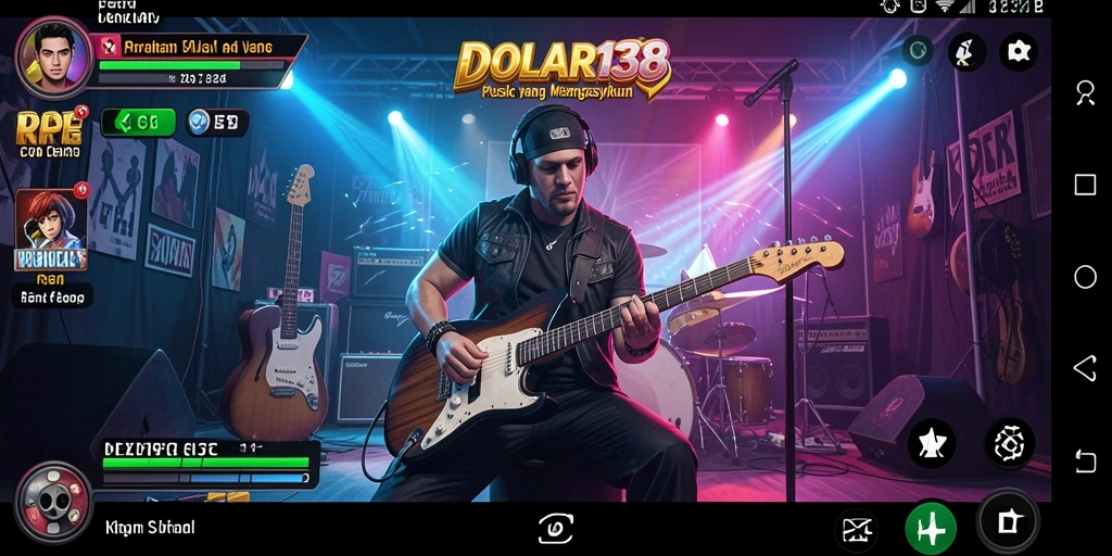 Screenshot dari gameplay <strong>DOLAR138</strong> menampilkan pengalaman bermain musik yang interaktif.