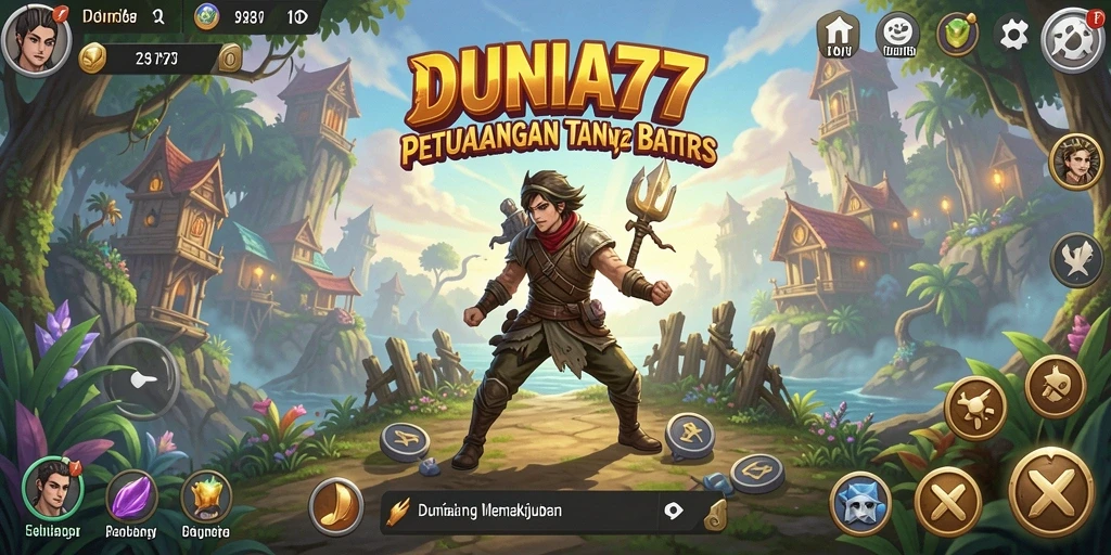 Gameplay menegangkan dari DUNIA77 yang penuh petualangan.
