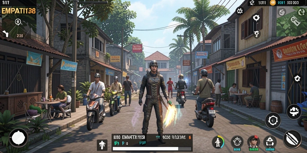 Tampilan gameplay EMPATI138 dengan interaksi sosial yang dinamis.