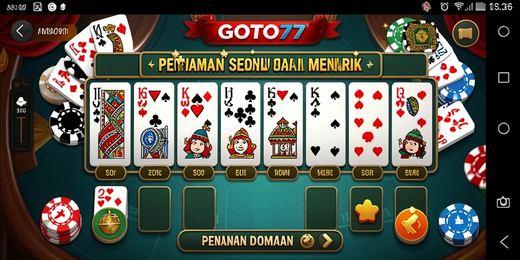 Tampilan gameplay GOTO77 yang menarik dan interaktif.