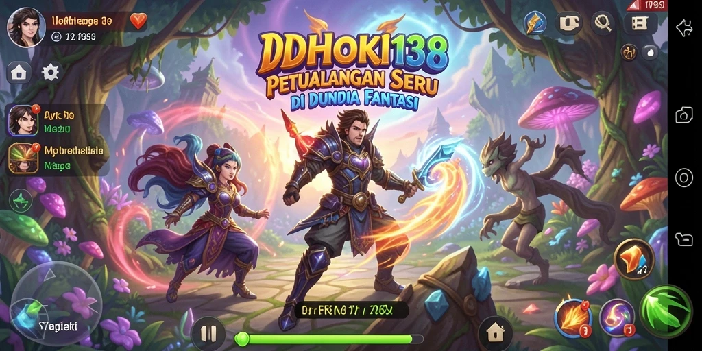 Tampilan gameplay seru di dunia petualangan IDRHOKI138.