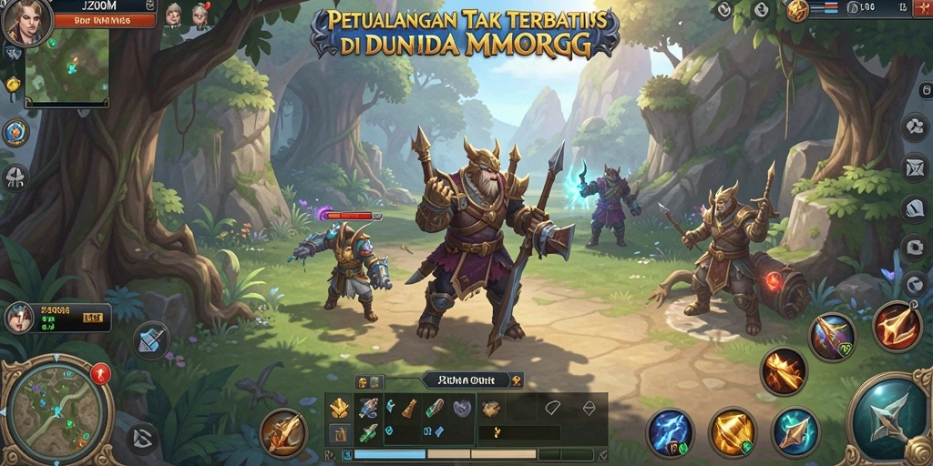 Tampilan gameplay J200M yang menakjubkan di dunia MMORPG.