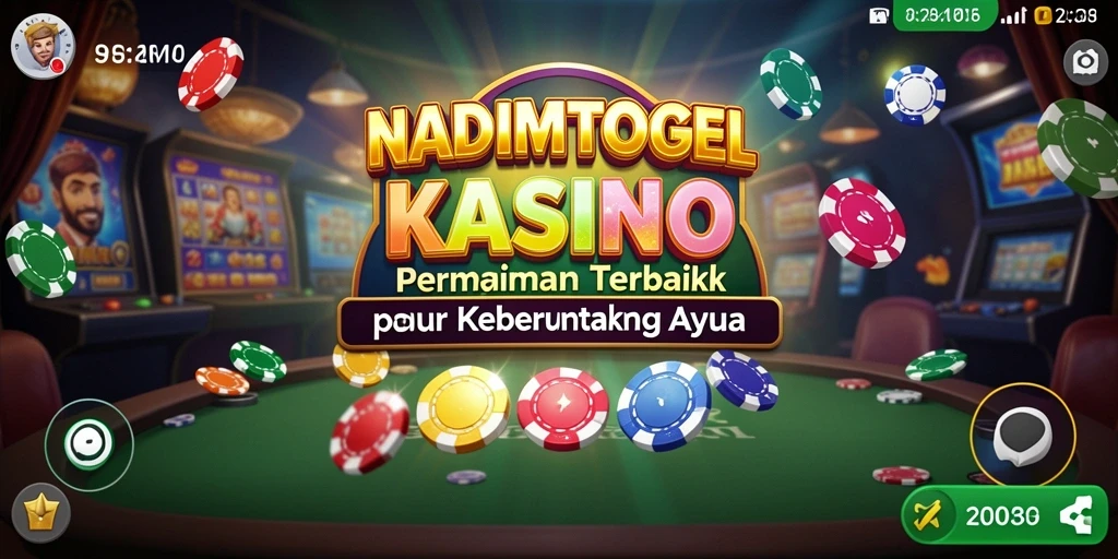 Tampilan utama gameplay NADIMTOGEL dengan fitur permainan kasino yang menarik.