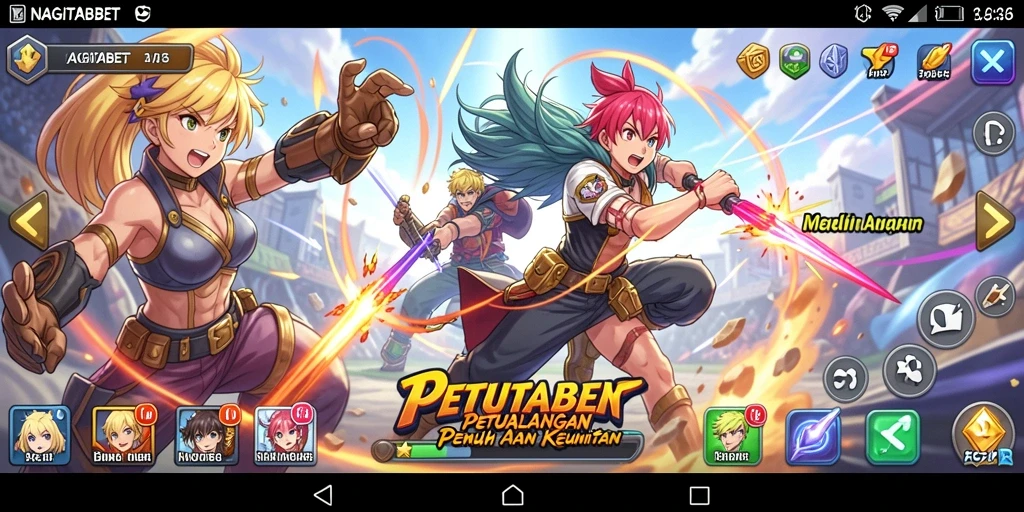 Tampilan menakjubkan dari gameplay NAGITABET di dunia Anime.