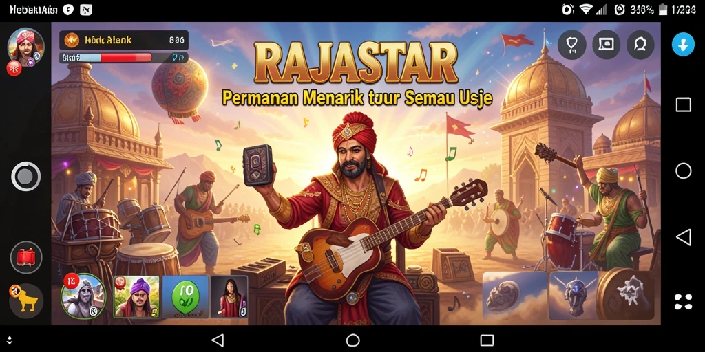 Screenshot RAJASTAR - Menampilkan Gameplay Musik yang Seru