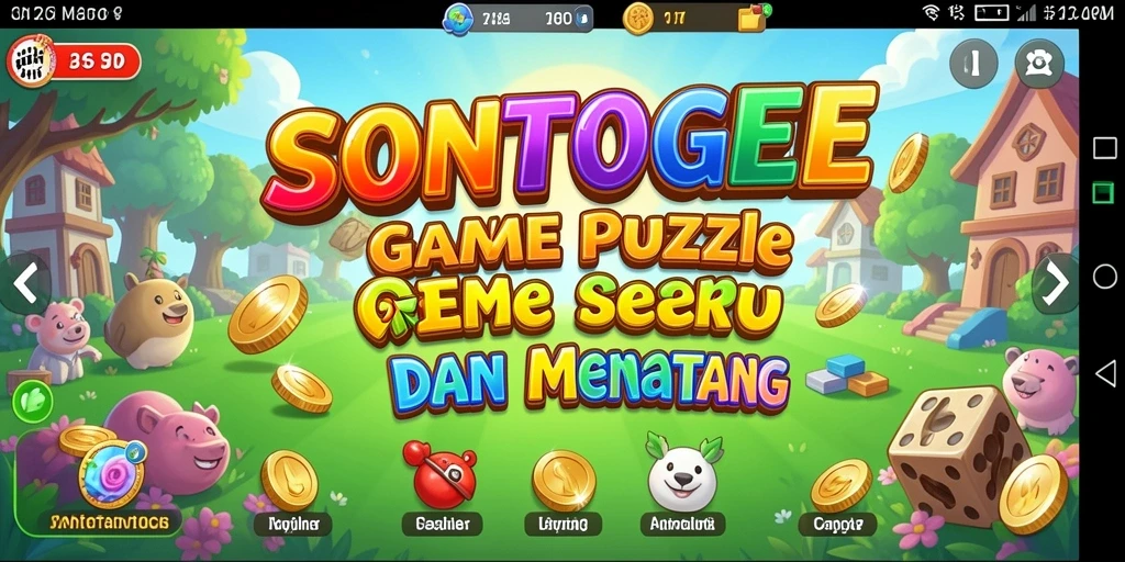 Tangkapan layar gameplay SONTOGEL yang menunjukkan teka-teki menarik.