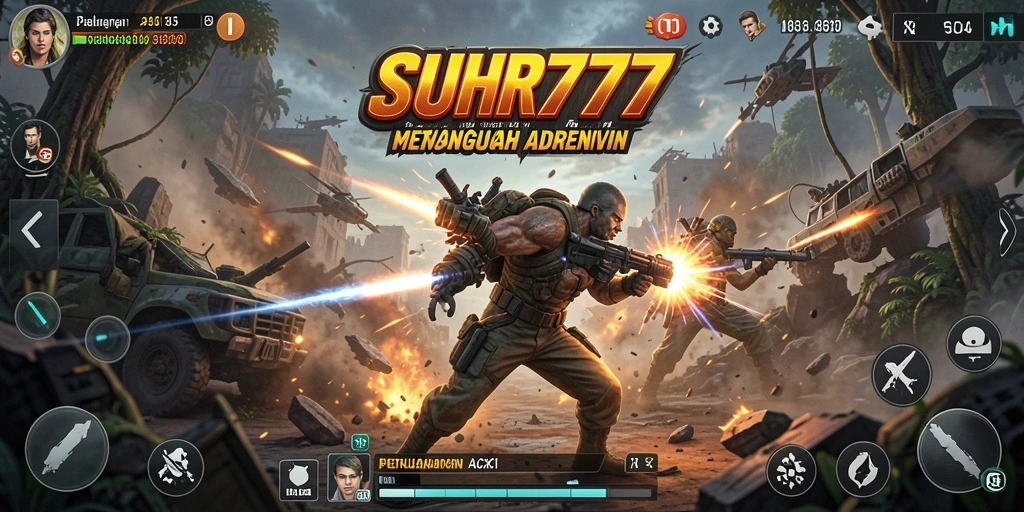 Tampilan gameplay SUHU777 yang dinamis dan penuh aksi.