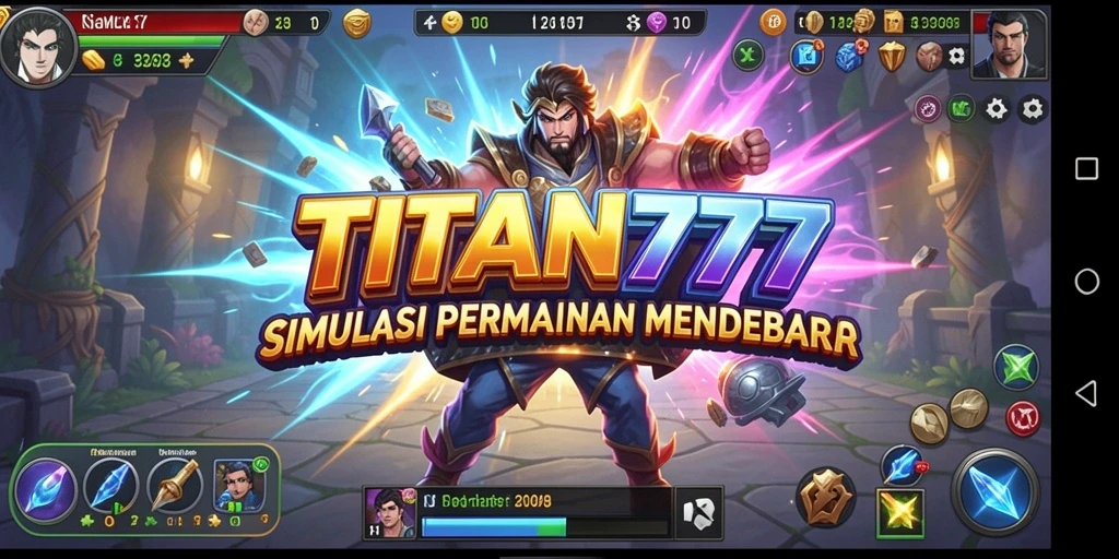Tampilan gameplay simulasi menarik di TITAN777.