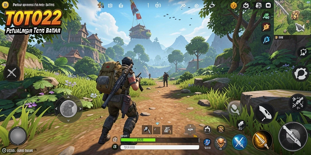 Tampilan gameplay <strong>TOTO22</strong> yang menakjubkan di dunia terbuka.