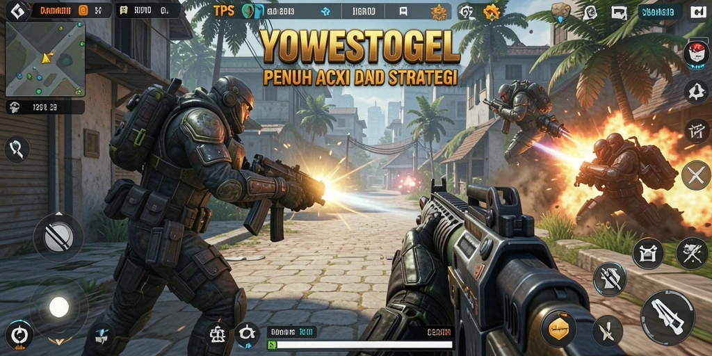 Tampilan aksi mendebarkan dari gameplay YOWESTOGEL.